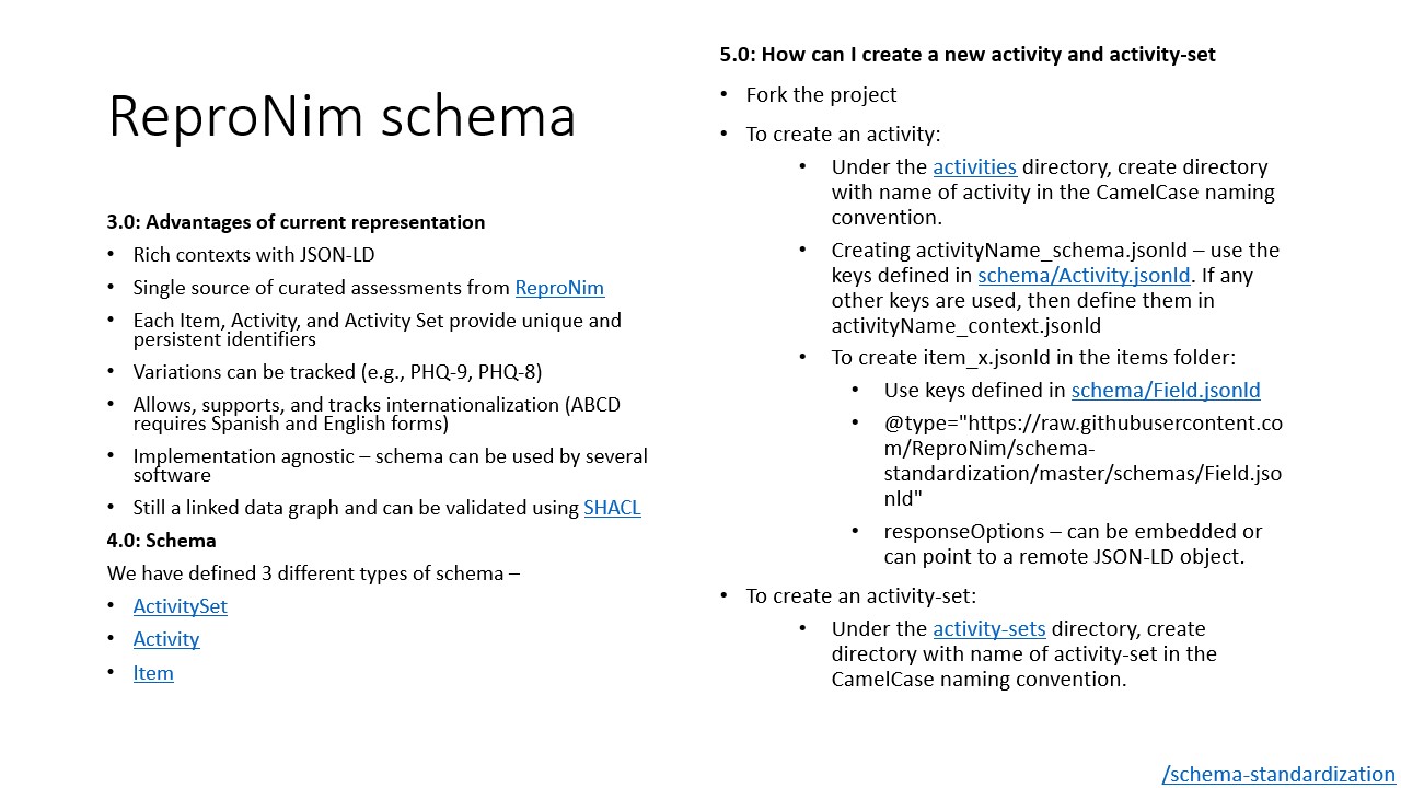 Excerpt from ReproNim schema GitHub README