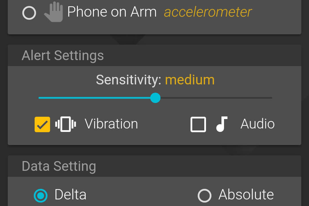 alert settings